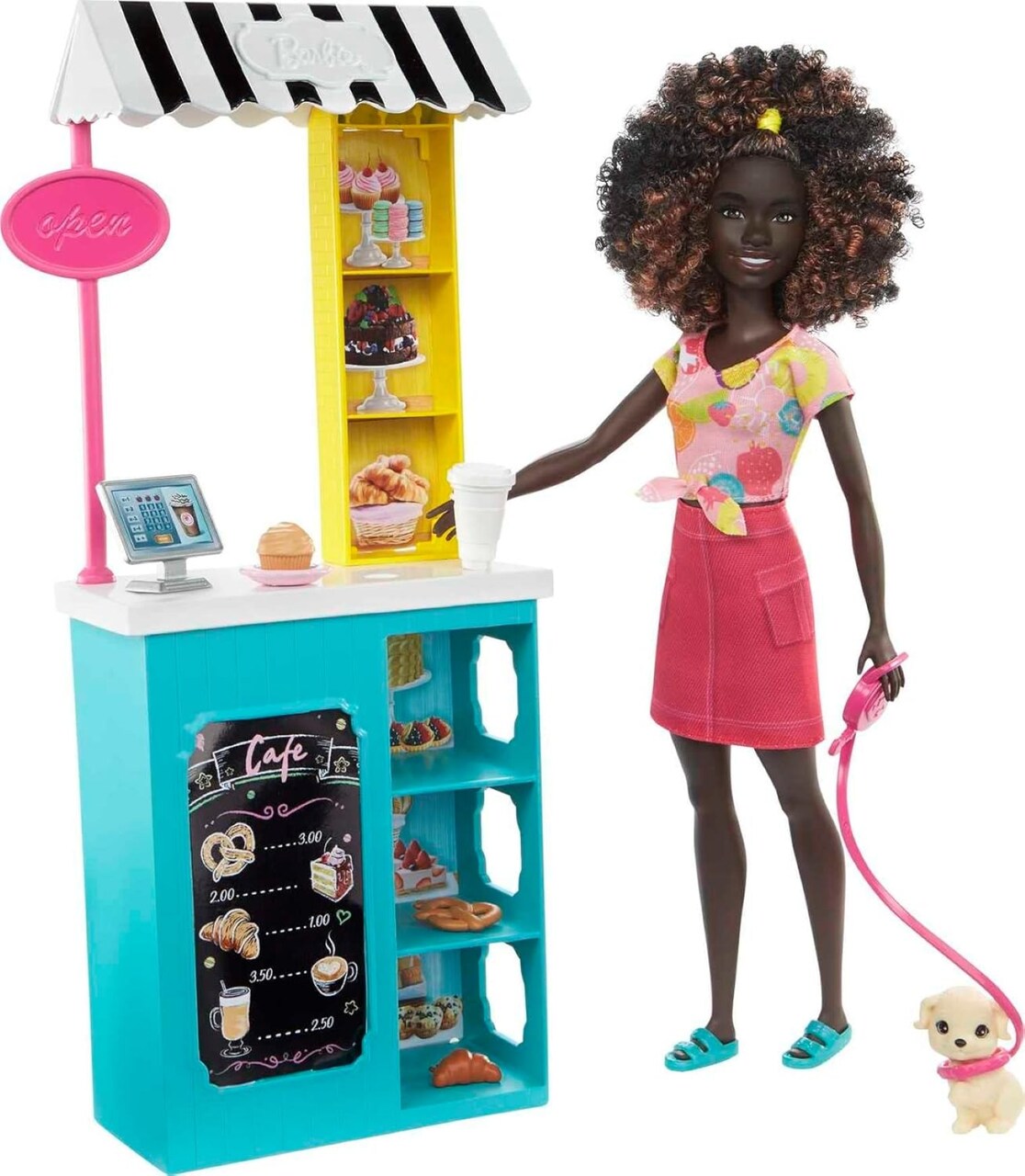 Mattel Barbie Life in the City Doll and Accessories Set Cafe Playset